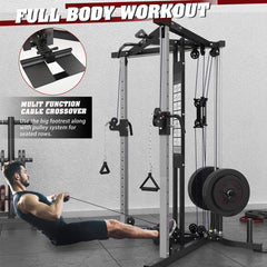 Rovix Premium Home Cable Crossover Full Body Workout Fly Machine by SAKSBY WHOLESALE