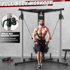 Rovix Premium Home Cable Crossover Full Body Workout Fly Machine by SAKSBY WHOLESALE