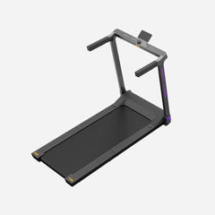 Black WalkingPad Denise Austin foldable treadmill by WalkingPad, front view showing compact design for home exercise.