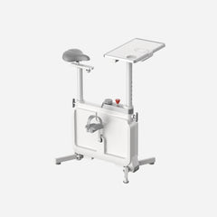WalkingPad foldable exercise bike for under desk use, showing the compact design and adjustable seat in a product shot.