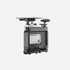 Bottom view of WalkingPad foldable under desk exercise bike showing compact structure and adjustable foot pedals.