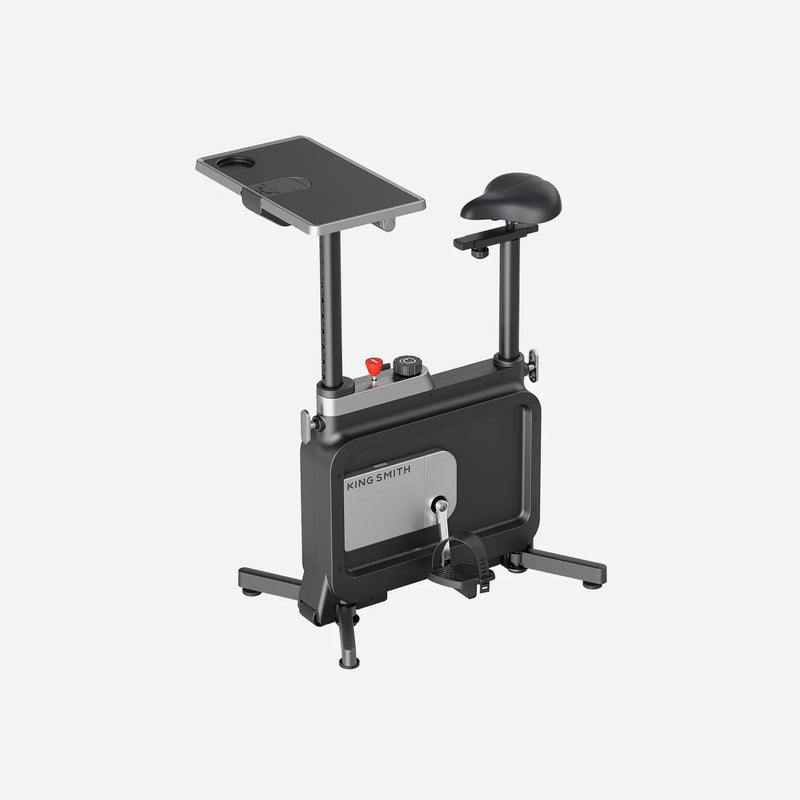 Front view of WalkingPad foldable exercise bike, compact under desk fitness bike in a studio setting