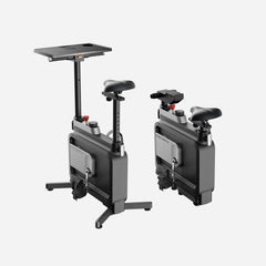 Top-down view of WalkingPad foldable exercise bike, compact under desk fitness bike for easy home or office workouts.