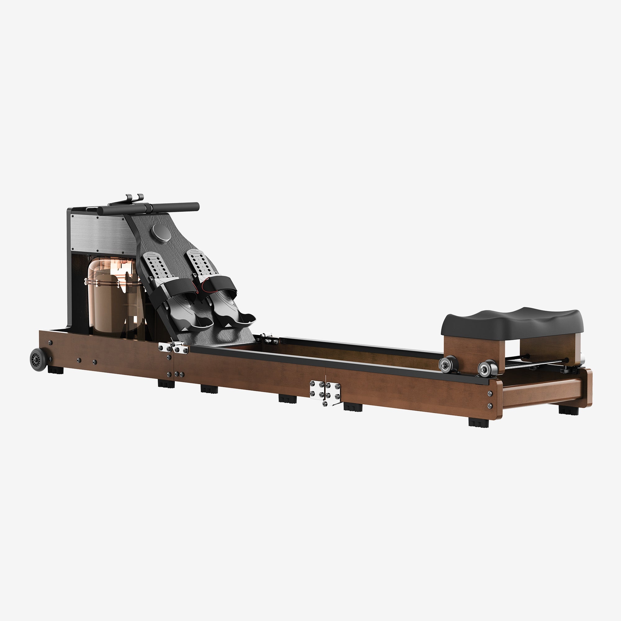 WalkingPad WM10 Tri-fold Water Rowing Machine showing a sleek, foldable design with water resistance for full-body workout.