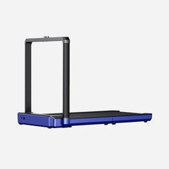 WalkingPad X25 double-folding running treadmill in blue, compact exercise equipment for home fitness and aerobic workouts.