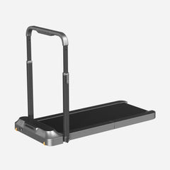 Side profile of WalkingPad R2 Walk&Run 2-in-1 foldable treadmill, compact exercise and fitness equipment from WalkingPad.