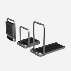 Unfolded WalkingPad R2 Walk&Run 2IN1 foldable treadmill by WalkingPad, showcasing its sleek design and running surface for exercise.
