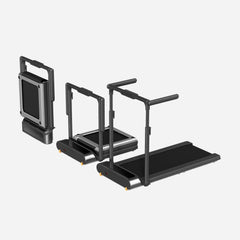 Unfolded WalkingPad R3 Hybrid+ foldable walking treadmill by WalkingPad, showing its sleek design and running surface.