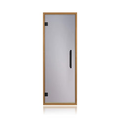 Prosaunas 24x73 Thermo-Aspen prehung sauna door with tinted glass and left hinge, by SAKSBY WHOLESALE.