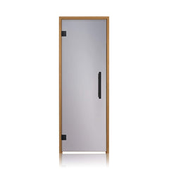 SAKSBY WHOLESALE Prosaunas 24x81 Thermo-Aspen prehung tinted glass sauna door with left hinge.