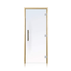 SAKSBY WHOLESALE Prosaunas 36x81 Aspen Clear ADA glass sauna door, right-hinged, with sleek transparent design