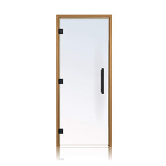 Prosaunas 36x81 Thermo-Aspen Clear ADA Glass Sauna Door by SAKSBY WHOLESALE, left hinged, with sleek, transparent glass design