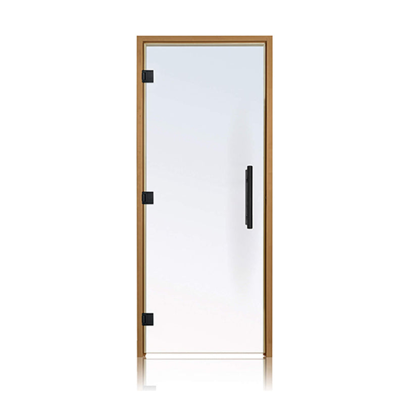 Prosaunas 36x81 Thermo-Aspen Clear ADA Glass Sauna Door by SAKSBY WHOLESALE, left hinged, with sleek, transparent glass design