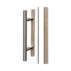 Prosaunas Aspen 24x81 inch prehung clear glass sauna door with handle by SAKSBY WHOLESALE.