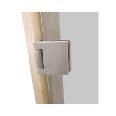 Prosaunas Aspen prehung sauna door with tinted glass, 24 x 73 inches, by SAKSBY WHOLESALE, featuring a clamp-style door handle.