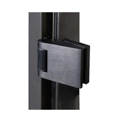 Prosaunas black alder ADA glass sauna door by SAKSBY WHOLESALE, 36x81 inches, clear glass with door clamp for easy installation.