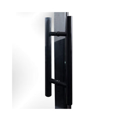 Prosaunas 36x81 Black Alder ADA Glass Sauna Door by SAKSBY WHOLESALE with handle, clear glass and black alder frame.