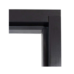 Prosaunas 24x81 black alder clear glass sauna door by SAKSBY WHOLESALE with black aluminum frame, sleek and modern design