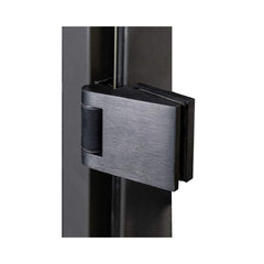 Prosaunas black alder clear glass sauna door with black frame and handle, designed for sauna installation by SAKSBY WHOLESALE.