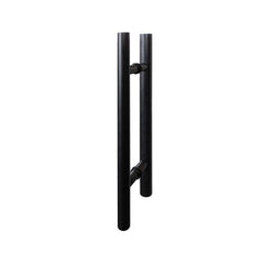 Black alder sauna door with clear glass and exterior handle by SAKSBY WHOLESALE, designed for Prosaunas sauna units.
