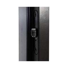 Prosaunas 36x81 inch black alder prehung ADA glass sauna door with tinted glass and roller latch by SAKSBY WHOLESALE