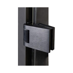 Prosaunas black alder prehung sauna door with clear glass and clamp hardware, measuring 24x73 inches, by SAKSBY WHOLESALE.