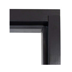 Prosaunas 24x73 Black Alder prehung sauna door with clear glass, by SAKSBY WHOLESALE, featuring a sleek black alder frame.