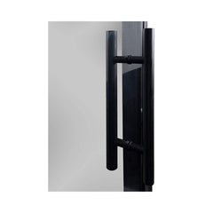 Black Alder Tinted Glass Sauna Door by SAKSBY WHOLESALE, 24x81 inches, with black handle, for modern sauna interiors.