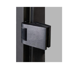 Black alder glass sauna door by SAKSBY WHOLESALE, 24x81 inches, with tinted glass and lock, for modern sauna enclosures.