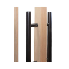 Prosaunas Douglas Fir Hemlock Jamb Sauna Door with dual-pane insulated glass, 37.5x81.5 inches, by SAKSBY WHOLESALE.
