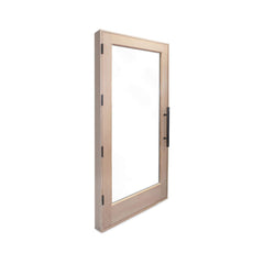 Prosaunas Douglas Fir Hemlock Jamb Sauna Door by SAKSBY WHOLESALE with dual-pane insulated glass, 37.5" x 81.5" front right view