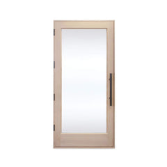 Prosaunas Douglas Fir Hemlock Jamb Sauna Door with dual-pane insulated glass, 37.5 x 81.5 inches, by SAKSBY WHOLESALE.