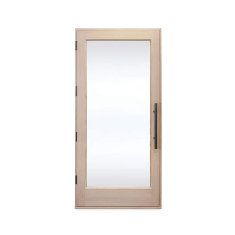 Prosaunas Douglas Fir Hemlock Jamb Sauna Door with dual-pane insulated glass, 37.5 x 81.5 inches, by SAKSBY WHOLESALE.