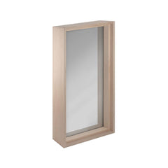 Prosaunas framed Hemlock sauna window with dual-pane tinted glass, viewed from front right, by SAKSBY WHOLESALE.