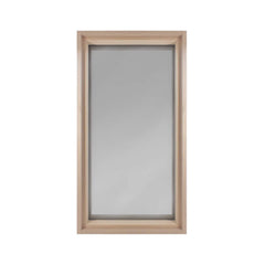 Prosaunas framed Hemlock sauna window with tempered dual-pane tinted glass, by SAKSBY WHOLESALE, front view.