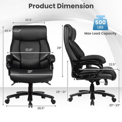 Black PU leather massage office chair by DirectDeals with ergonomic design and cushioned back for comfortable seating.