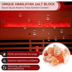 Rövia Ember 4-Person Full-Spectrum Infrared Sauna by SAKSBY WHOLESALE