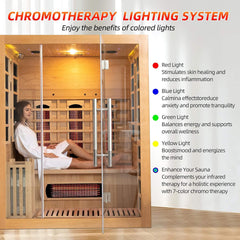 Rövia Aurora 3-Person Indoor Hybrid Sauna Room by SAKSBY WHOLESALE
