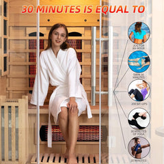 Rövia Aurora 3-Person Indoor Hybrid Sauna Room by SAKSBY WHOLESALE