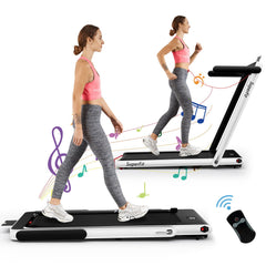 SP37914US-SL 2.25HP 2 in 1 Folding Treadmill by DirectDeals