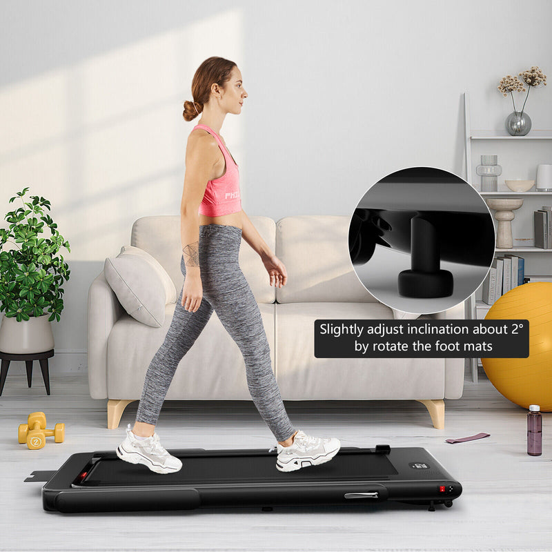 SP37914US-SL 2.25HP 2 in 1 Folding Treadmill by DirectDeals