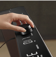 Close-up of WalkingPad Denise Austin 2.0 foldable treadmill control panel showing buttons and display screen.