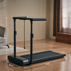 WalkingPad R3 Hybrid+ foldable walking treadmill with wide running deck, compact design, suitable for home use.