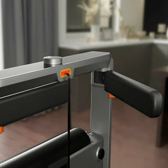 Foldable WalkingPad X214 treadmill by WalkingPad, shown in a home setting ready for use in exercise and fitness routines.