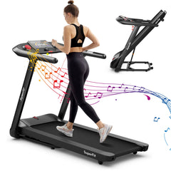 SP37749WL-DK 4.75HP Folding Treadmill by DirectDeals