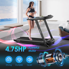 SP37749WL-DK 4.75HP Folding Treadmill by DirectDeals