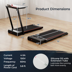 SP37179BK 3-in-1 Folding Treadmil by DirectDeals