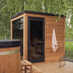 Finnmark FD-3 Full Spectrum 4-Person Capacity Home Infrared Sauna by SAKSBY WHOLESALE