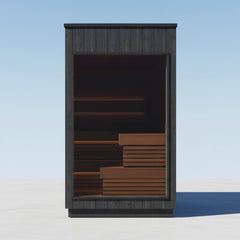 ThermaSol Nordic Misty 2-5 Person Fully-Assembled Outdoor Modular Sauna Cabin by SAKSBY WHOLESALE