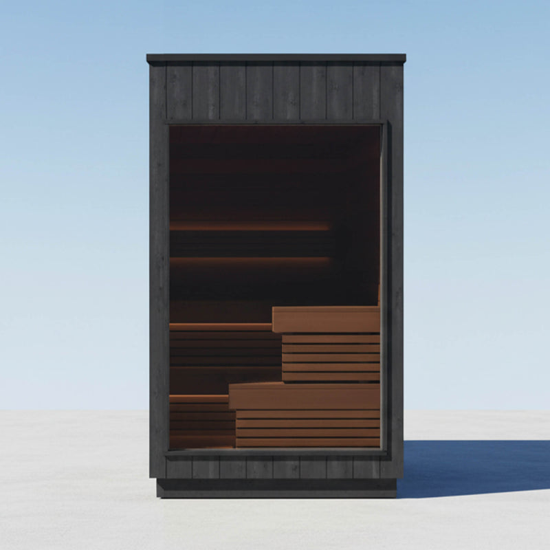 ThermaSol Nordic Misty 2-5 Person Fully-Assembled Outdoor Modular Sauna Cabin by SAKSBY WHOLESALE